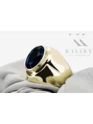 Кольцо Винтаж изделия Сапфир 14-кв Желтое золото vrc296y